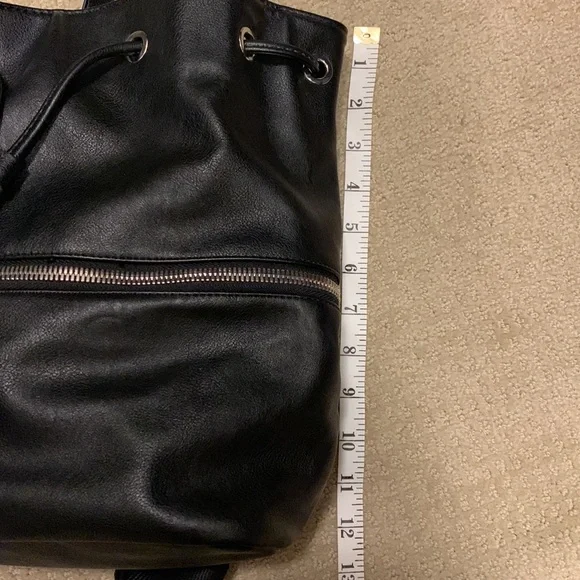 Clarks backpack purse. Black. Drawstring closure at top. Excellent condition. - Picture 6 of 6